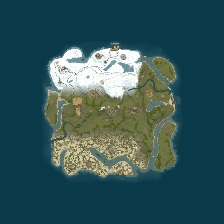 Map of HollowServers.co 3x Solo/Duo/Trio |LootX3|JUST FULLWIPED