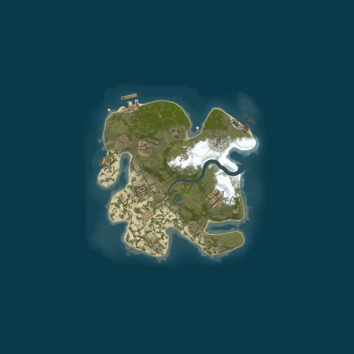 Map of [DE/EU] RUST ZUFLUCHT |Small Map|Trio|Raid Times|Monthly