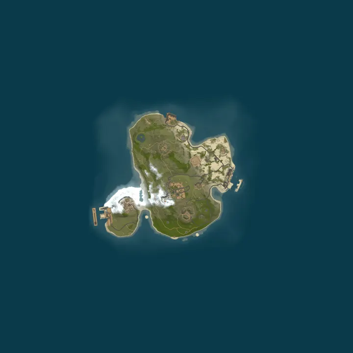 Map of My Rust server | Powered by AMP