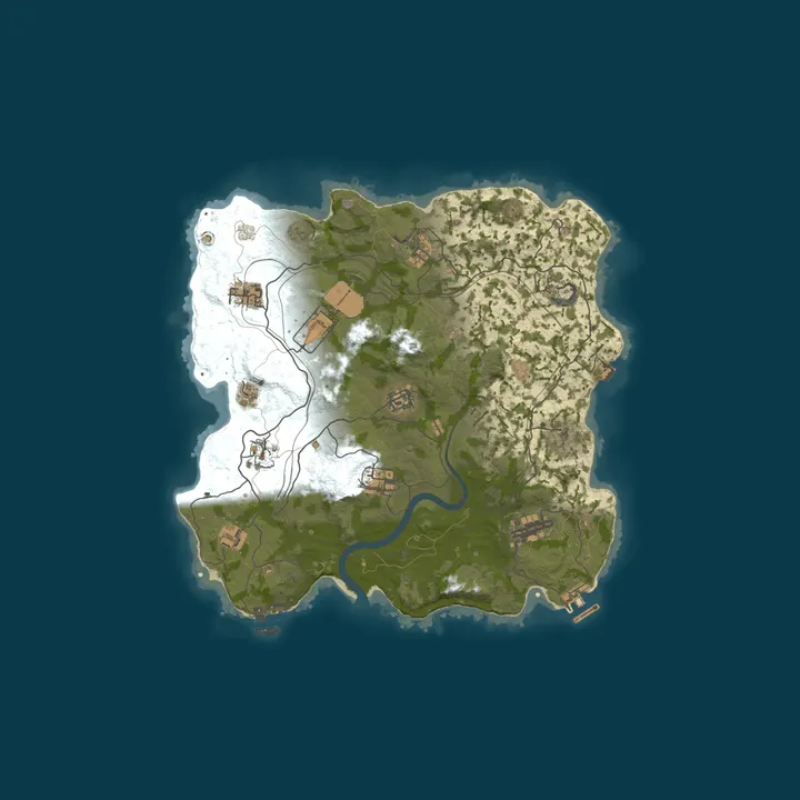 Map of WARBANDITS.GG 5X |Solo/Duo/Trio|Loot+|TP|Kits|x5 JUST WIPED