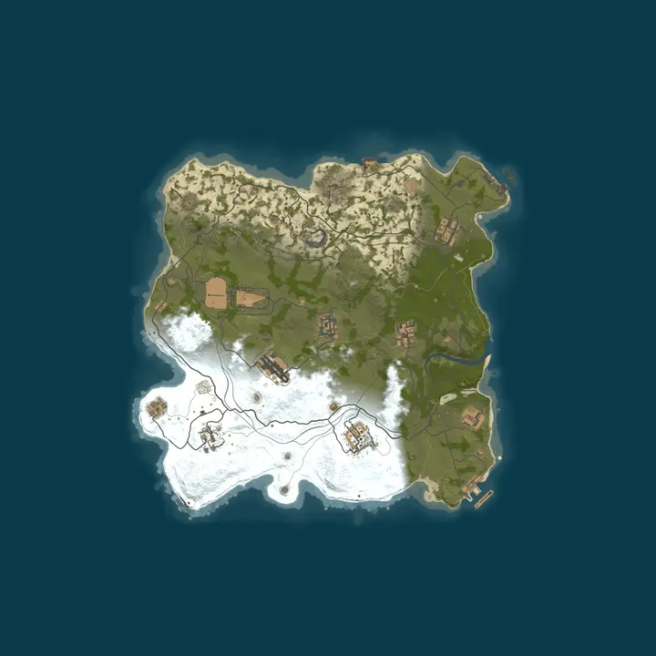 Map of WARBANDITS.GG 5X |Solo/Duo/Trio/Quad|Loot+|TP|Kits|x5 JUST WIPE