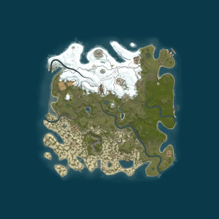 Map of [EU] RustEZ Survival PvE | No Decay | No Raiding | No Killing