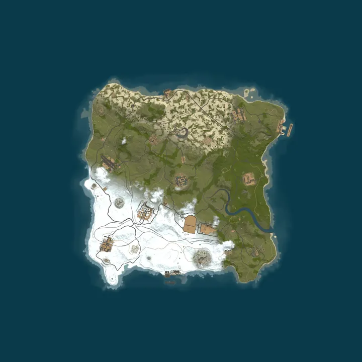 Map of WARBANDITS.GG EU 5X |Solo/Duo/Trio|Loot+|TP|Kits|x5 JUST WIPED