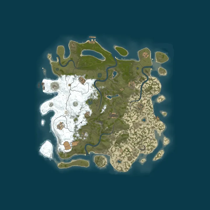 Map of Nordic Rust Development Server 25X | No Decay