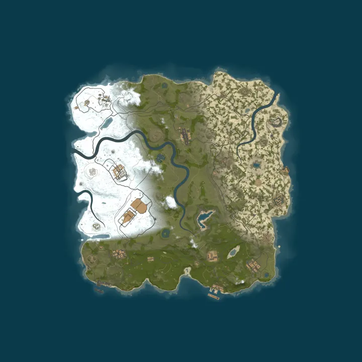 Map of SMALL WORLD | RUST 2X | EU