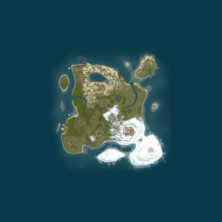 Map of RUST-A-MANIA - PVE - ASMR CHILL!