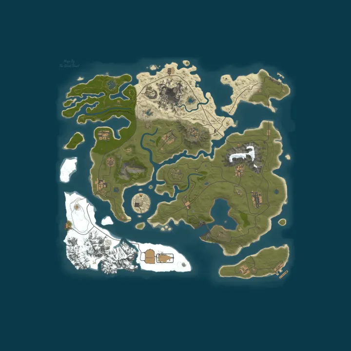 Map of The Realm of the Four Guardians
