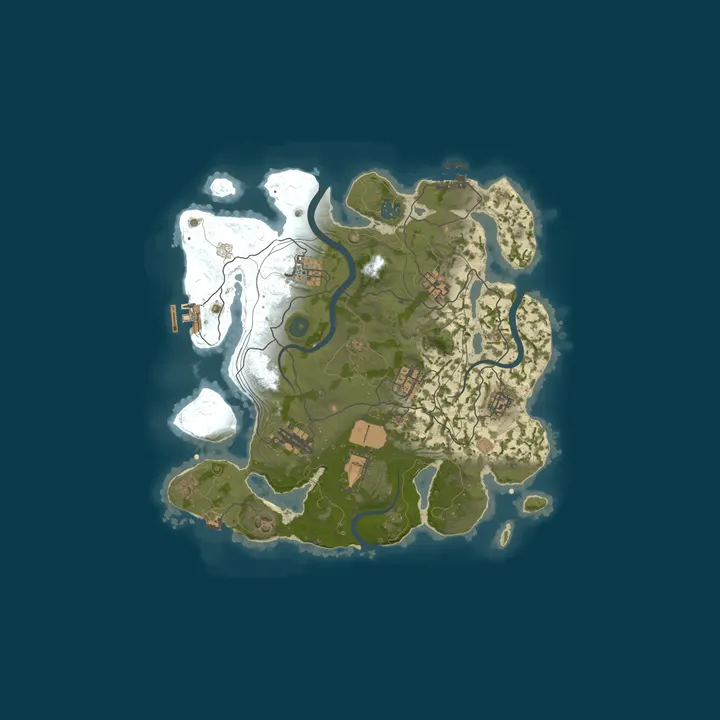 Map of Rusthub.net EU | Solo/Duo | No BP Wipes | 50% Upkeep | 01.10