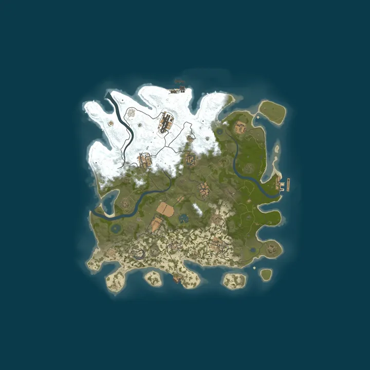 Map of Pine Hosting - Rust Server