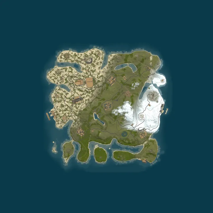 Map of BEAR CLAW SERVERS | 2X | SOLO | MONTHLY | KITS | NOOB FRIENDLY