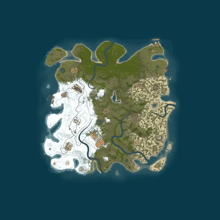 Map of THE TRIBE | ESPANA | MONTHLY | DUO | VANILLA | PVP | LOW UPKEEP