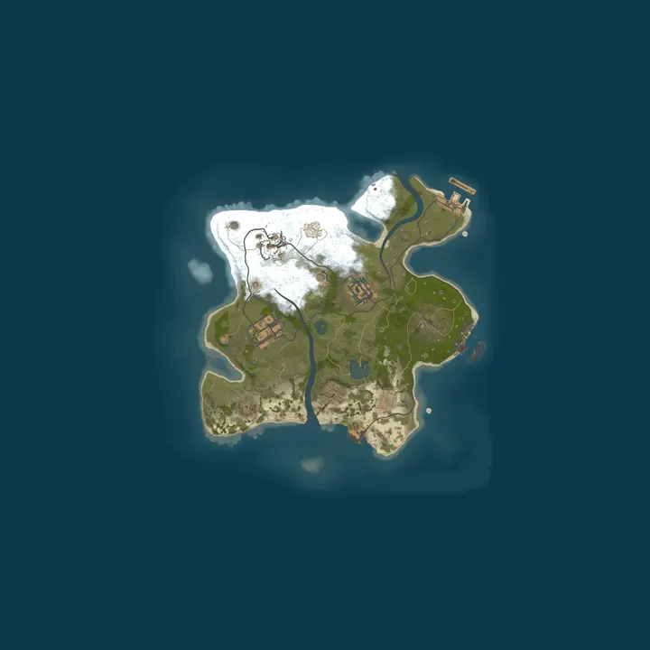 Map of My Rust server | Powered by AMP