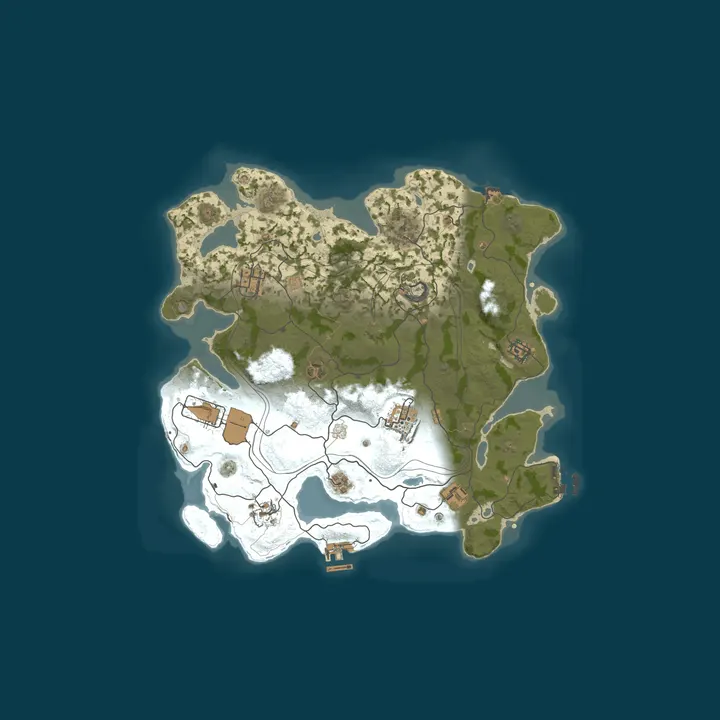 Map of AZARUST#1 [ X5/X10 | NOLIMIT | CLANS | LOOT+ | KITS ] 09.10