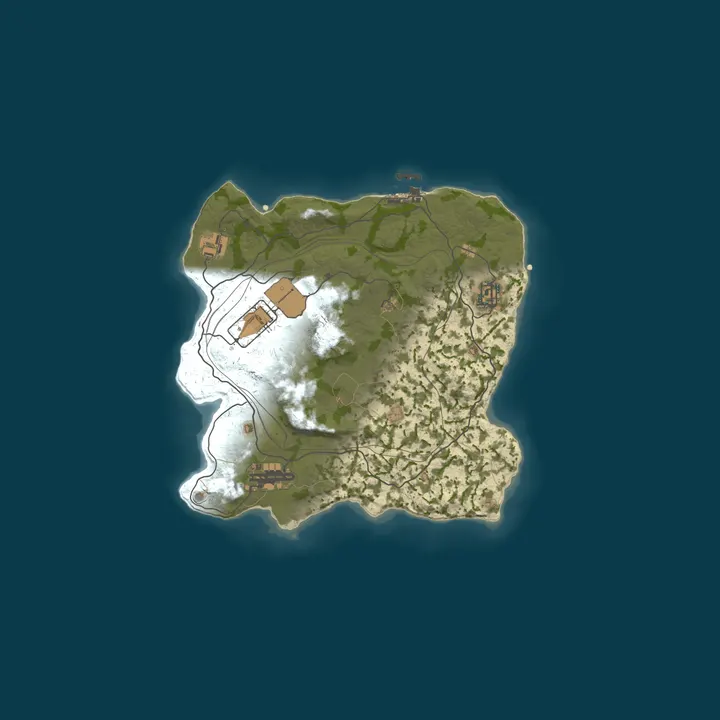 Map of AZARUST#3 [ X100000 | KITS | BATTLEFIELD | PVP ] 09.10