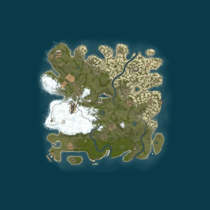 Map of [EU] AshRust 3x Monthly Max 5 | QoL/Loot+ | Full Wiped