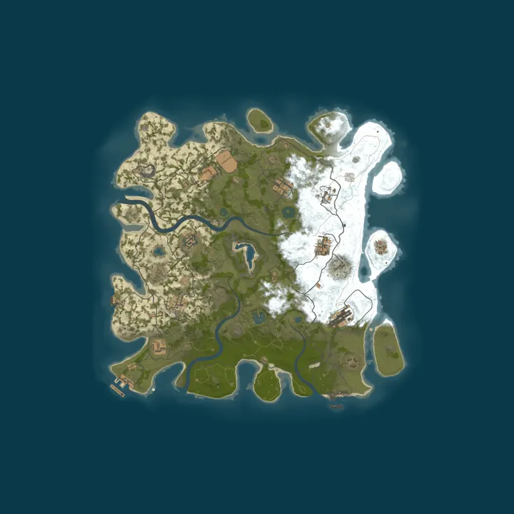 Map of [EU] AshRust 3x Monthly Max 5 | QoL/Loot+ | Full Wiped