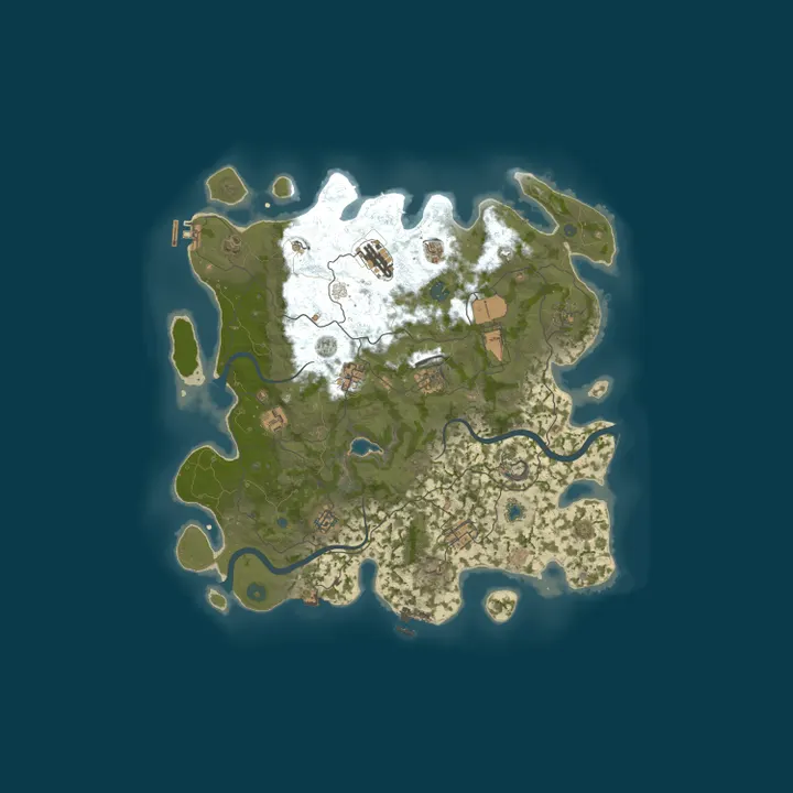 Map of YummiRust UA/EU | Vanilla Monthly