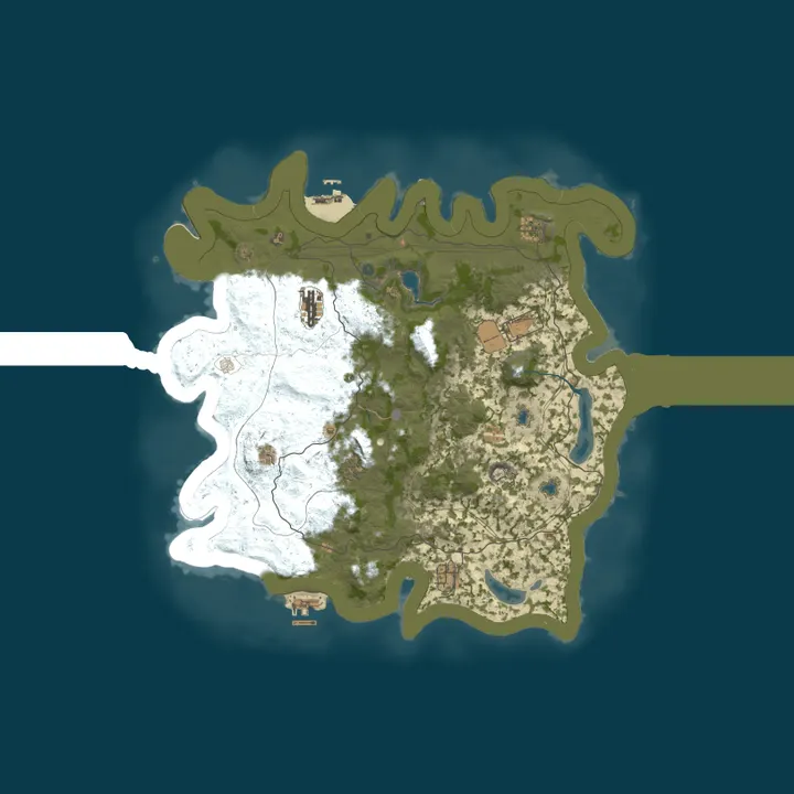 Map of P.I.P RUST Test Server