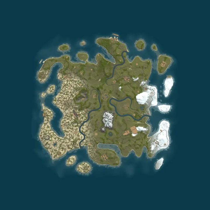 Map of Rust PvE LoVeServer