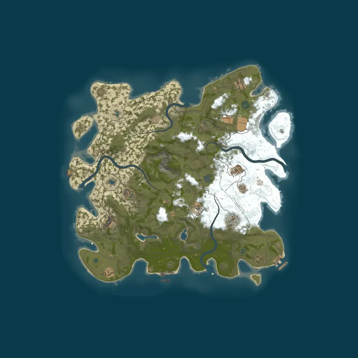 Map of A NolimitHost Rust Server