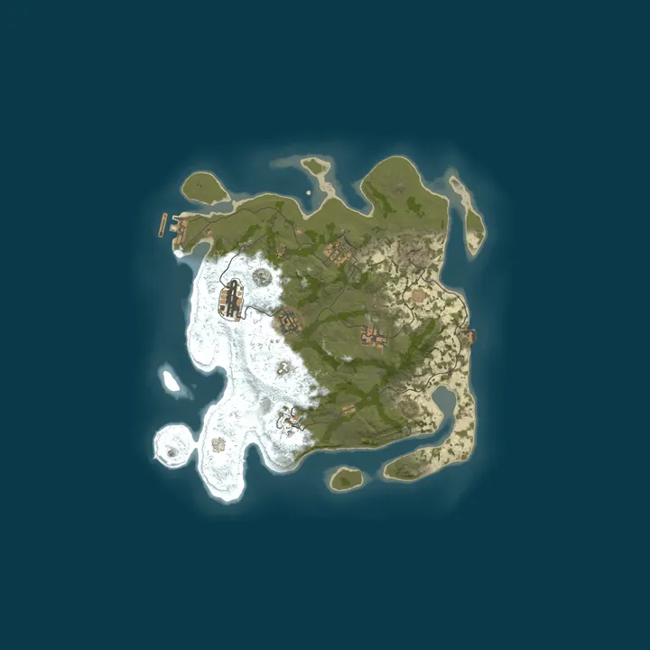 Map of Gibberish Rust X MILLION 1000000000000X CLANS|TELE|SHOP|NoFUEL|