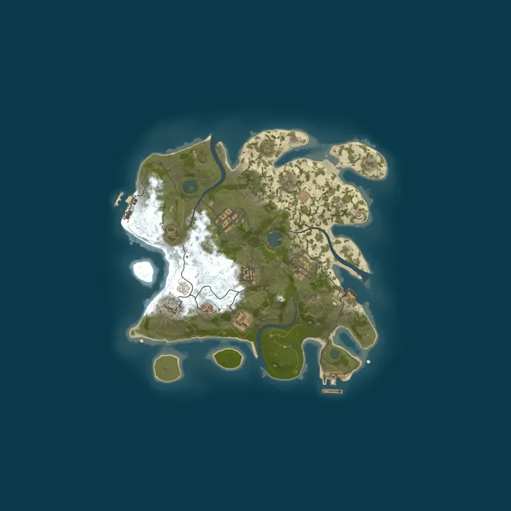 Map of Norwegian winterlands