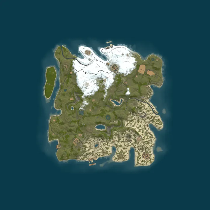 Map of EU FuX-Gaming 2x PvE | Monthly Wipe | Level | Zombies | NPCs | 