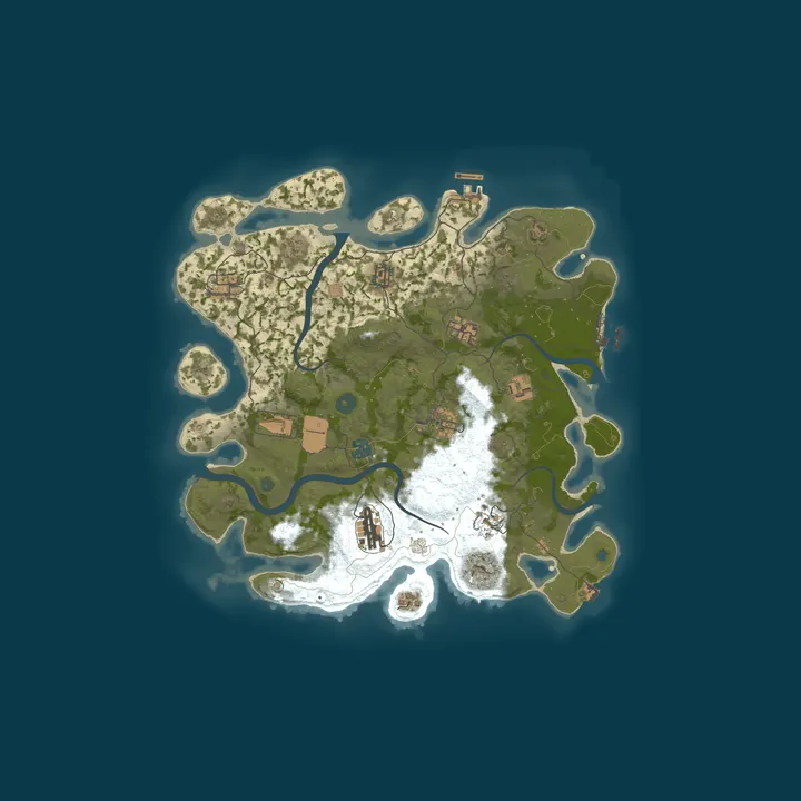 Map of [UK] Bacon Express 2X PVE|Raid