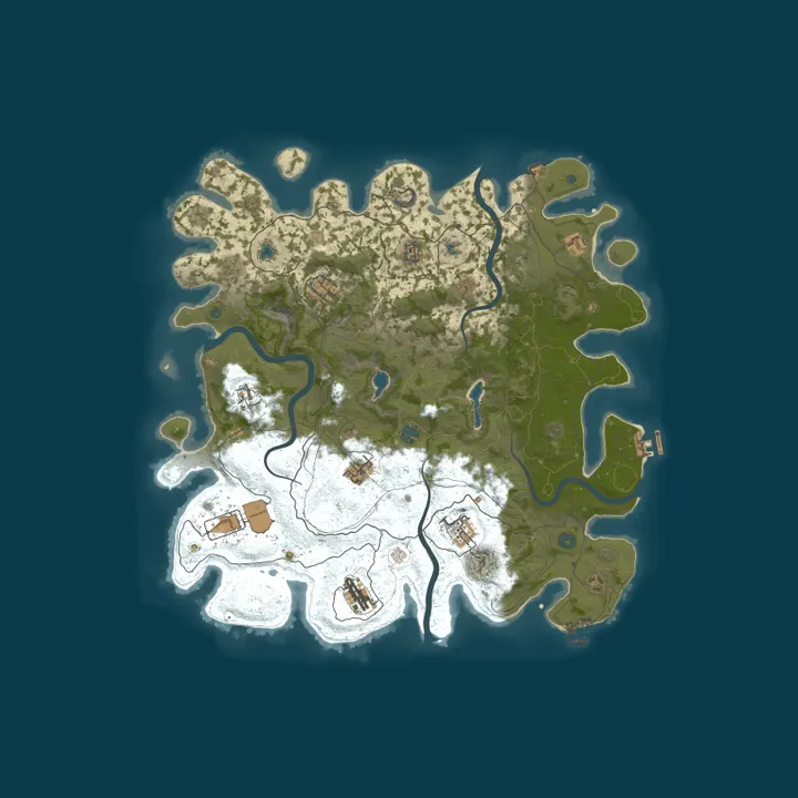 Map of Absolute PVE Friendly RaidableBaseNPC|NPC|RPG|&More