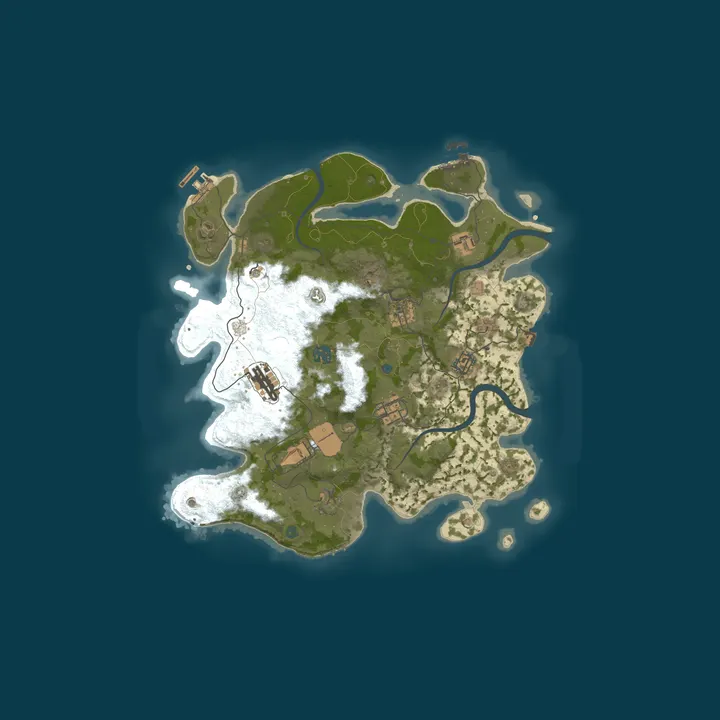 Map of 2X EU | ASHFALL | MAX 4 | NO P2W | Raidable Bases