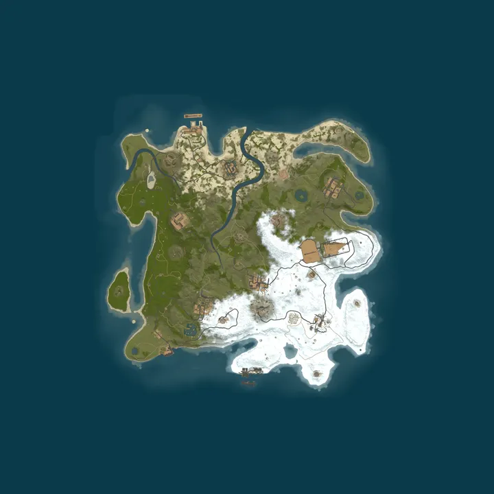 Map of Rust TeamStrator.com | RYZEN 9950X OC - Vanilla Monthly EU