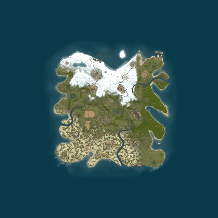 Map of SoggyRust 5x | PvP | QOL+ | Loot+ | Skins | Shop