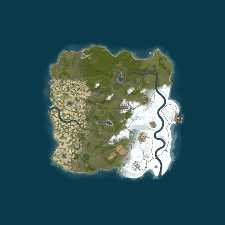 Map of Official OG Rust | NO TECH TREE | Back To The Basics
