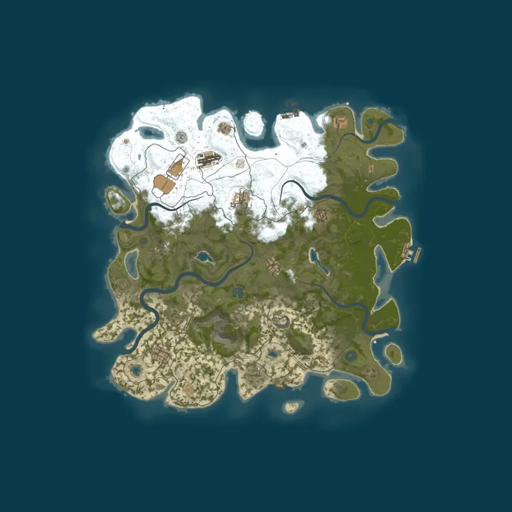 Map of Ominous Prime Rust | No P2W | Active Admins
