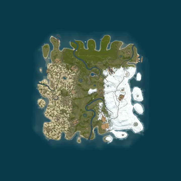 Map of [RU][PVE] ZLOY HARD SERVER | x0.5 | Events | RaidBase | Survial