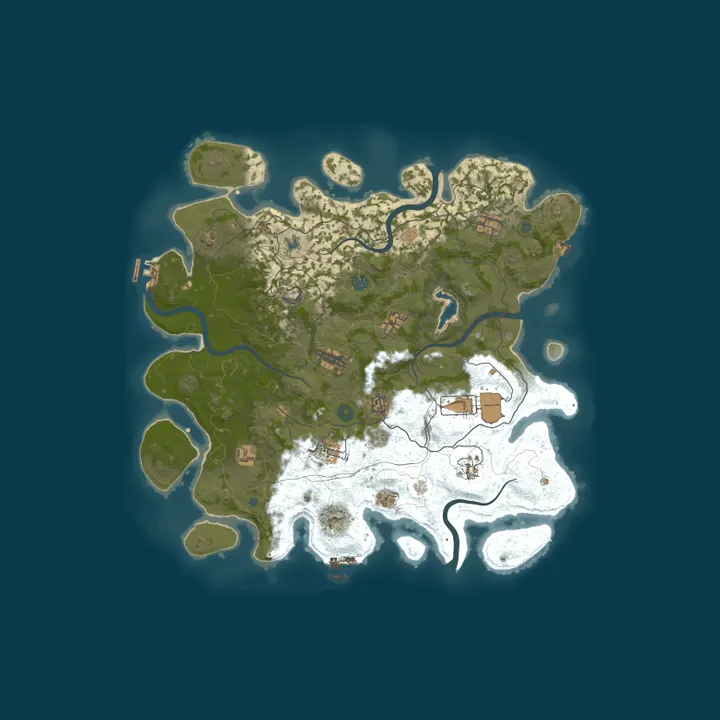 Map of Российский x3-Для Новичков-SURVHUB.RU- 3x