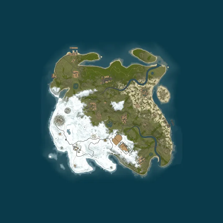 Map of Raid Free Rust Full PVP, No Raiding