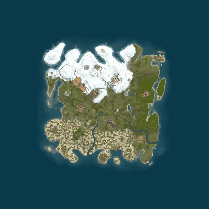 Map of AWESOME RUST SERVER DONNY