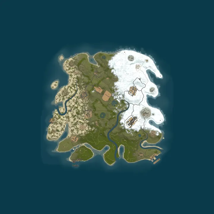 Map of RustXenium (X5|RANDOM||TP|KITS|TRADE|FPS+) Wipe:08.10